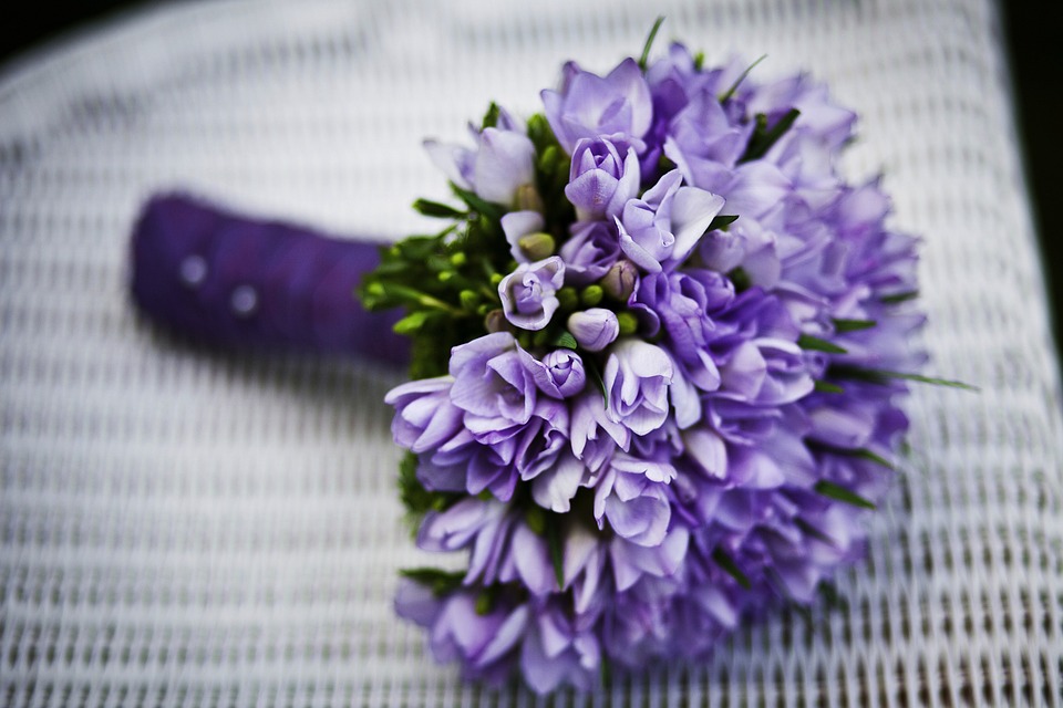 Purple Wedding Bouquet