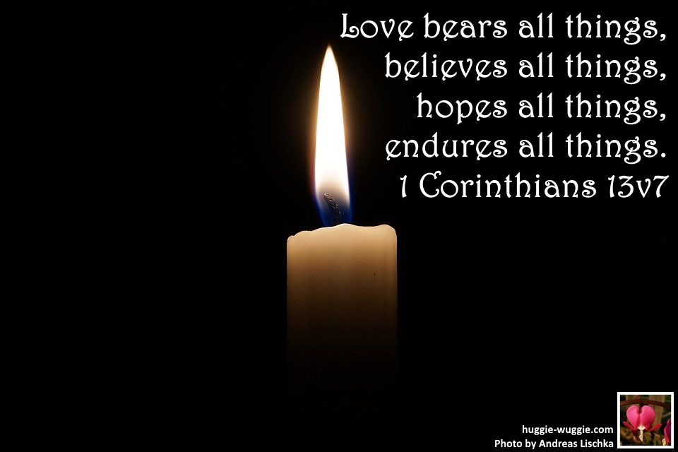 Candle aflame