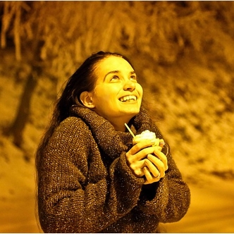 Embracing the Wait - Woman and hot chocolate