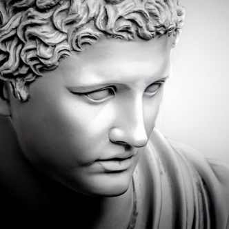 Avoiding Mr Perfect - image of statue