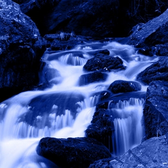 Blue Waterfall