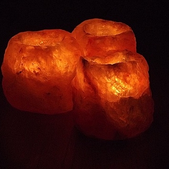 Flickering Mineral Salt Candle