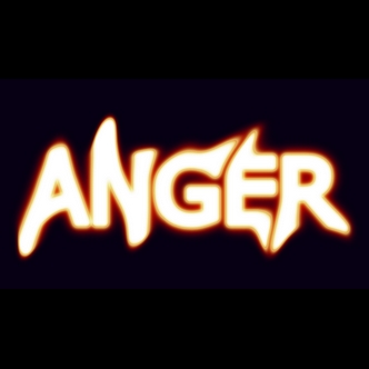 Anger word icon