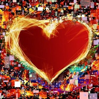 Collage heart