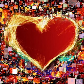 Collage heart