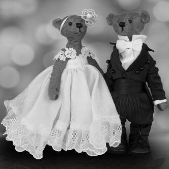 Black and White Teddies