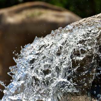 Water gushing