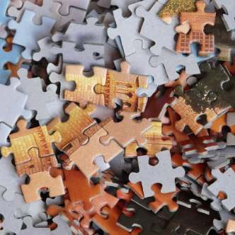 Jigsaw puzzle pieces